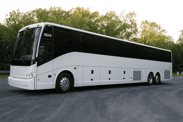 exterior of Compton Coach Bus Service coach bus