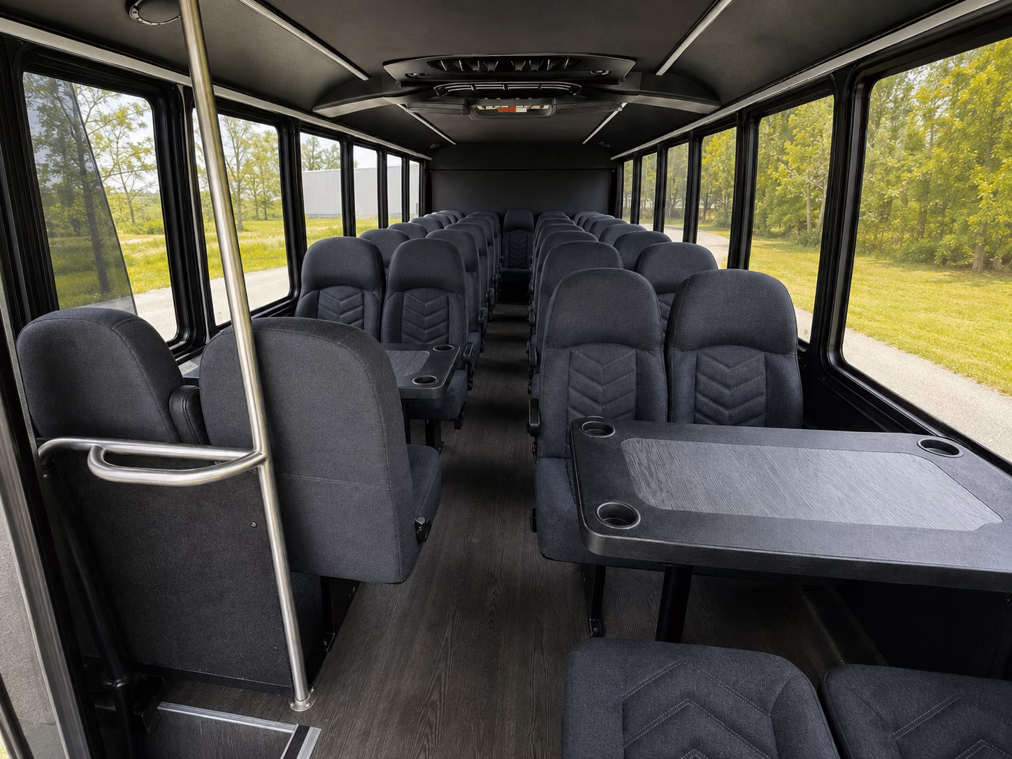 compton 15 passenger minibus interior