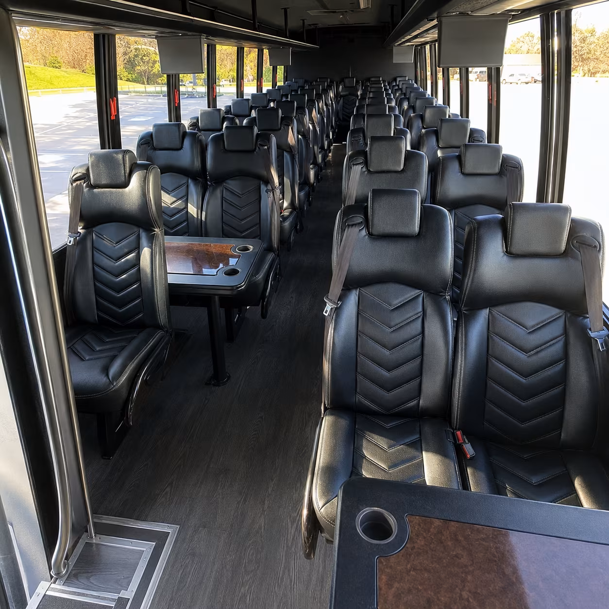 compton 35 passenger minibus interior