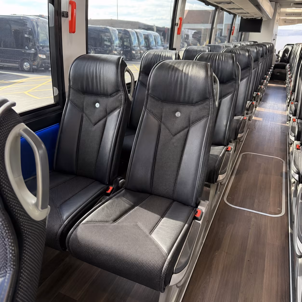 compton charter bus inside