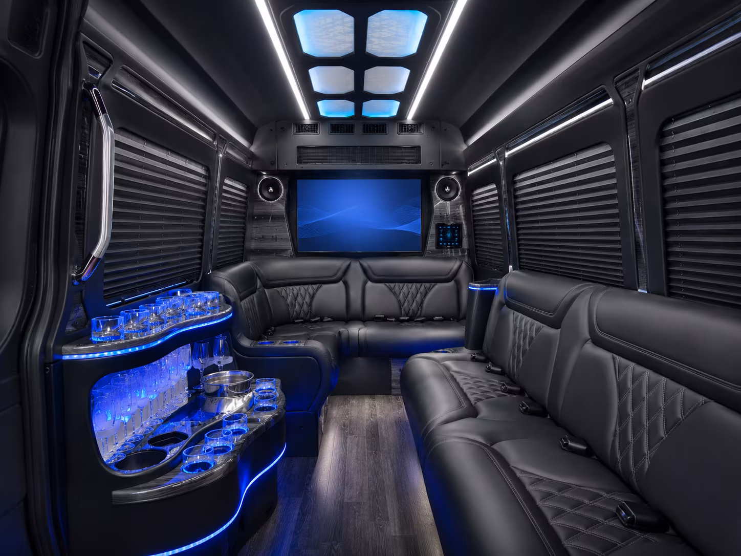 compton sprinter limousine inside