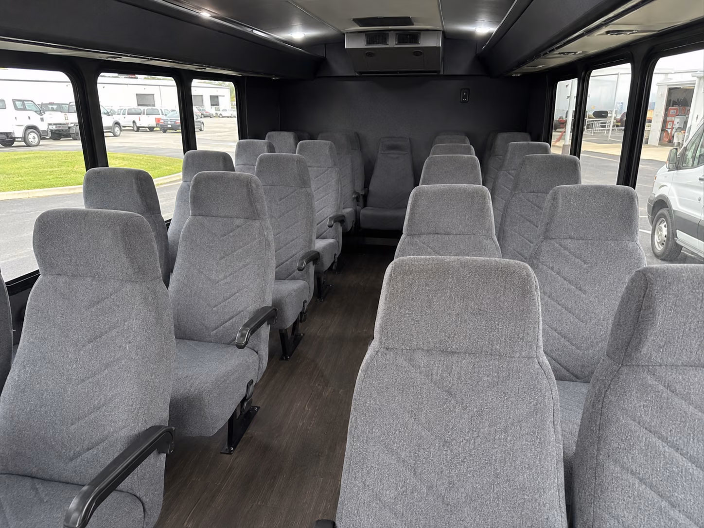 shuttle buses for compton wedding guests between hotels and venues